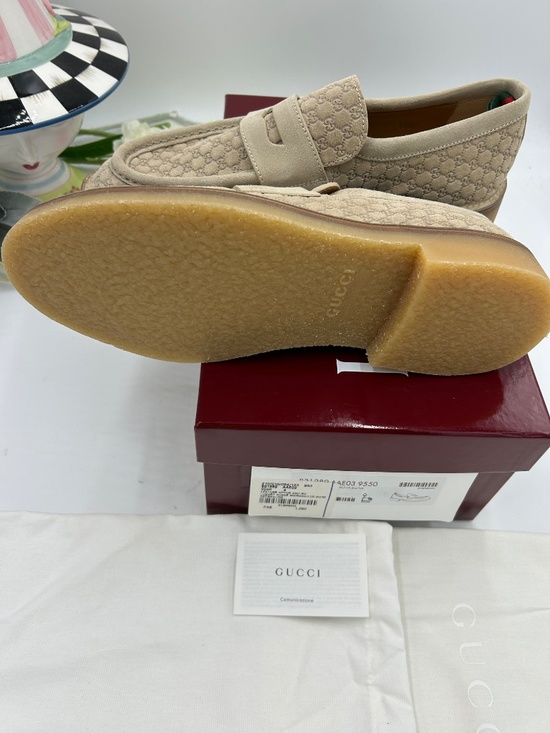 Men’s Gucci Suede Web Loafers.  Size 9/fits 9.5 US. Made in Italy. main image 5